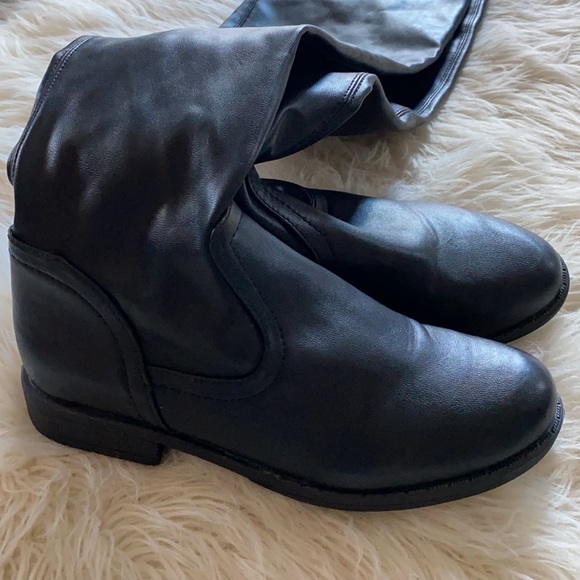 THIGH HIGH LEATHER BOOTS - Picture 4 of 5